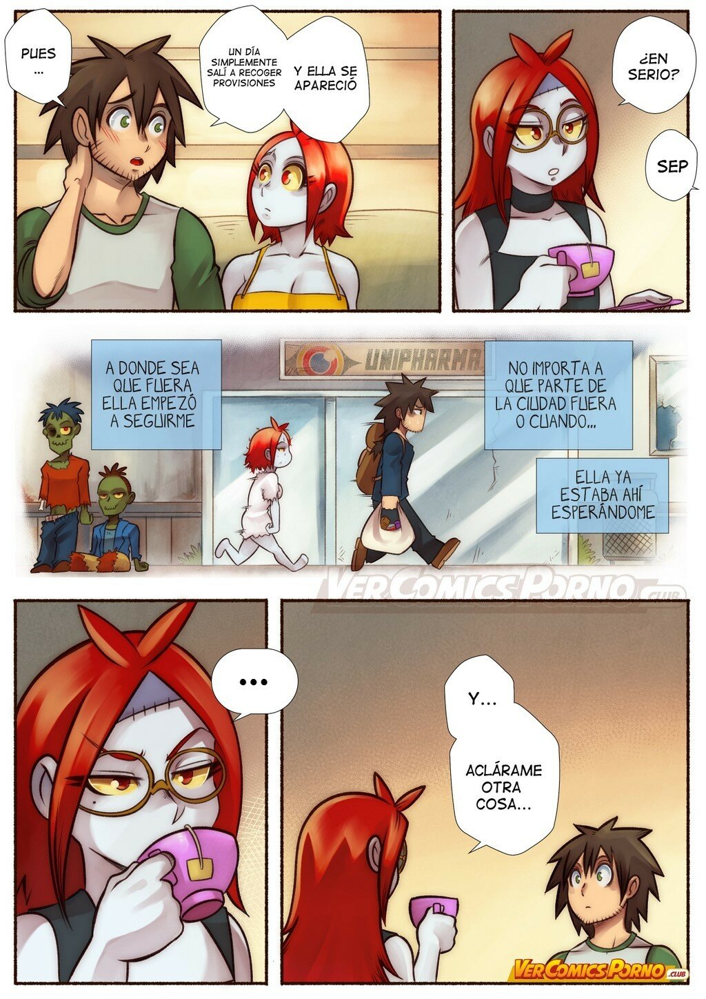 Cherry Road 5 - Charlando con un Zombie - Page 9 - HentaiEra