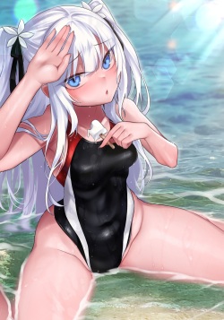 Swimming race swimsuit Mio-chan
