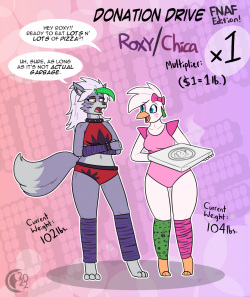 Donation Drive: Roxy and Chica!