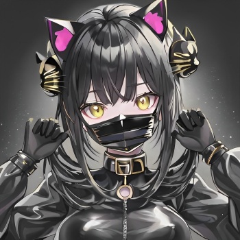 Latex Catgirl Porn - AI-generated Illustrations - HentaiEra